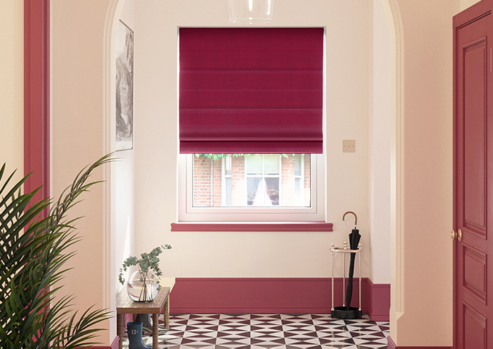 Ultra Luxe Velvet, Deep Pink - Roman Blind - Image 3